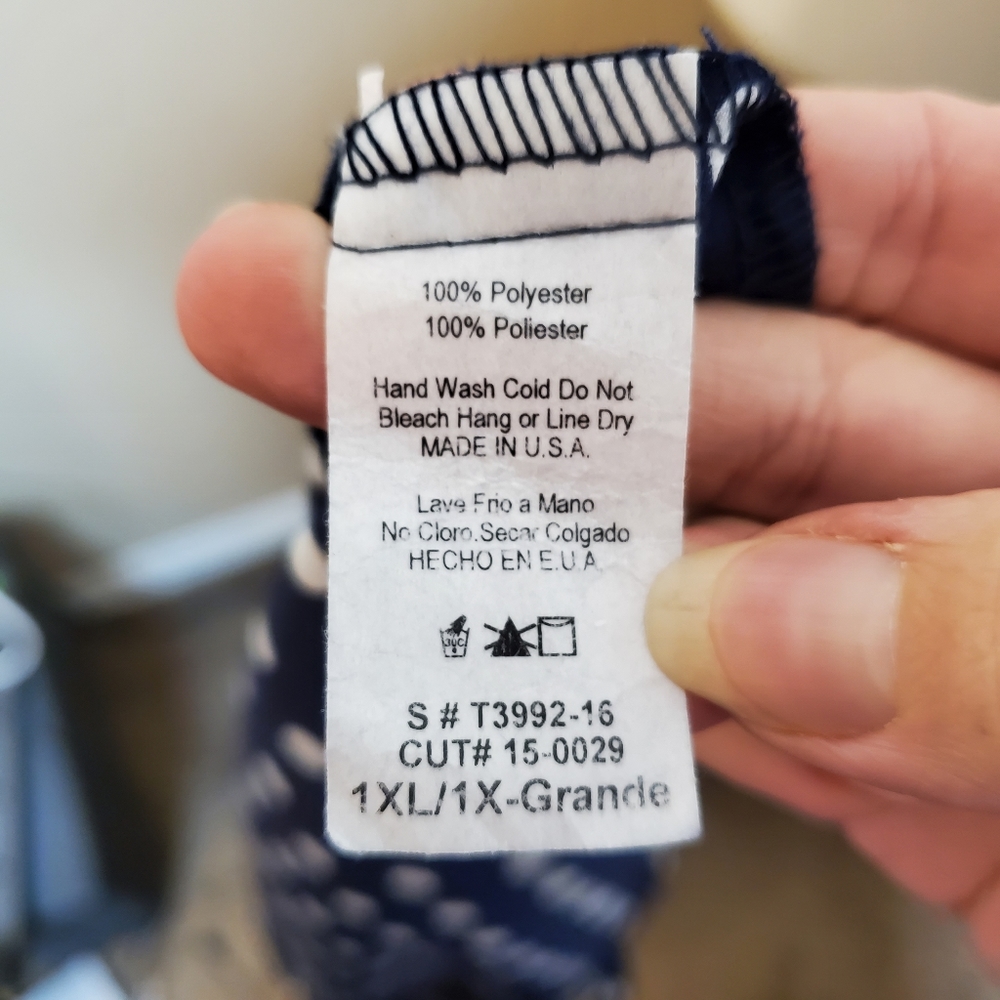 Modcloth Medium Format Memory Tunic In Navy Dots - image 8